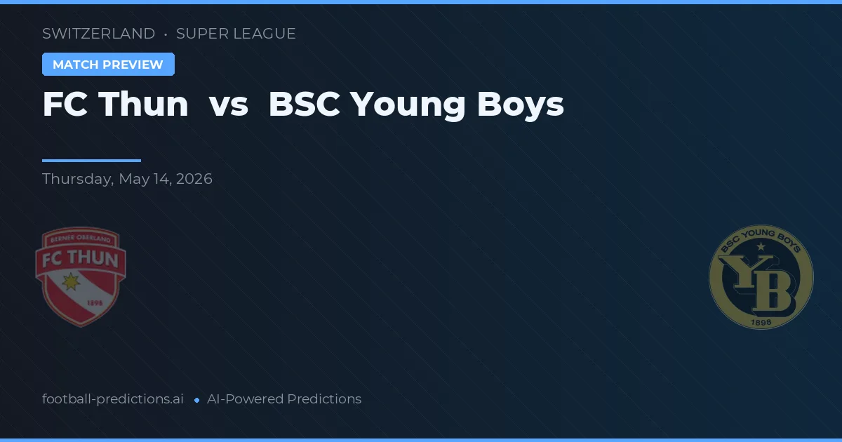 FC Thun vs BSC Young Boys — prognóstico e prévia do jogo