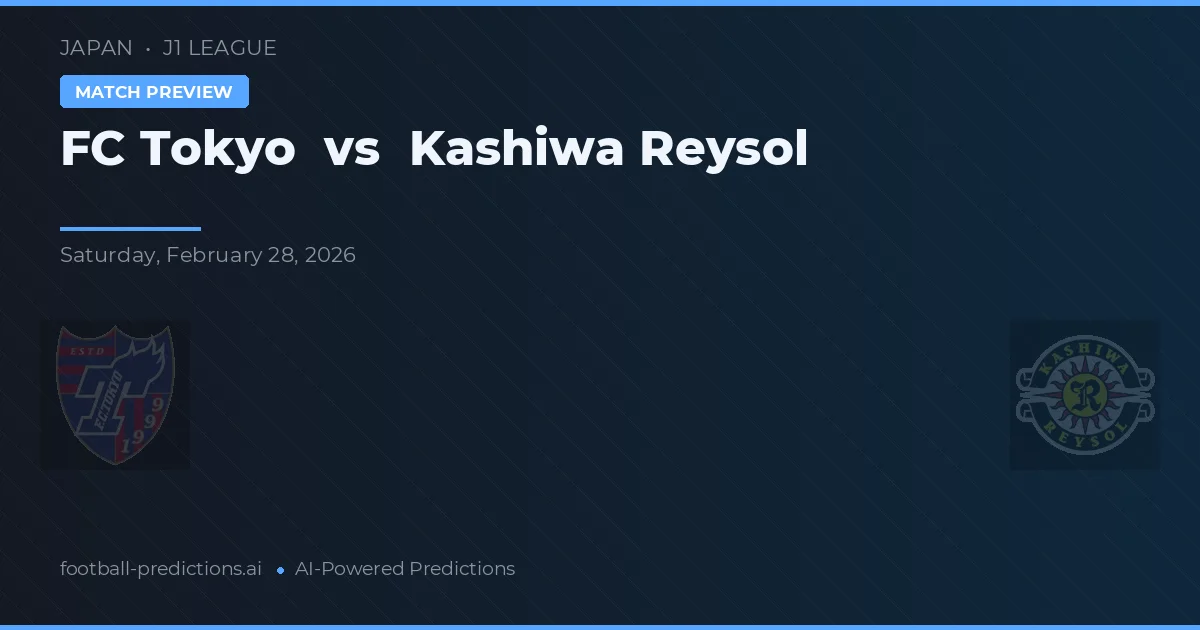 FC Tóquio vs Kashiwa Reysol — prognóstico e prévia do jogo