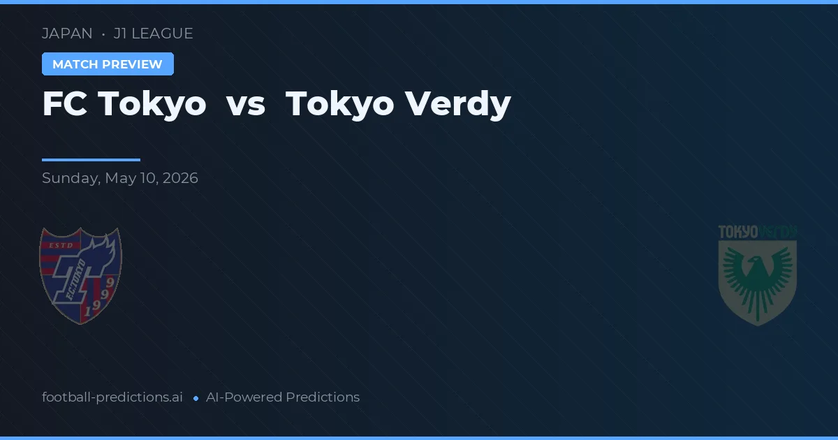 FC Tóquio vs Tokyo Verdy — prognóstico e prévia do jogo