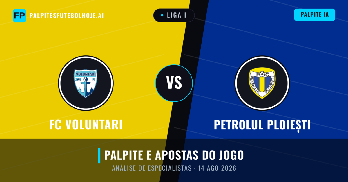 FC Voluntari vs Petrolul Ploiești — prognóstico e prévia do jogo