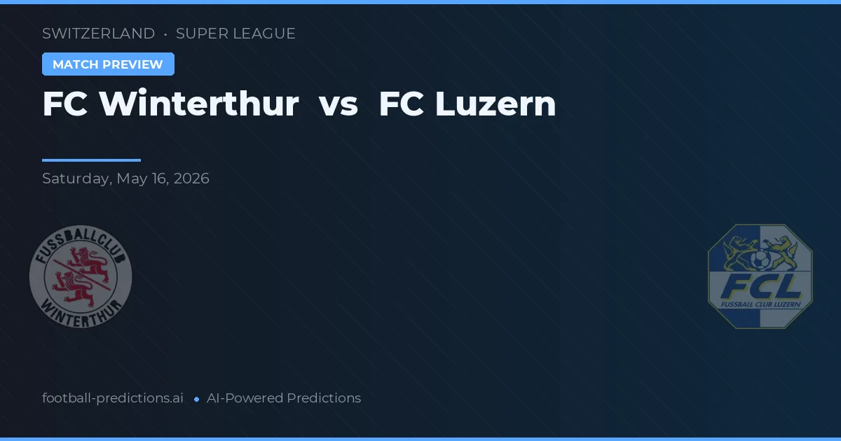 FC Winterthur vs Luzern — prognóstico e prévia do jogo