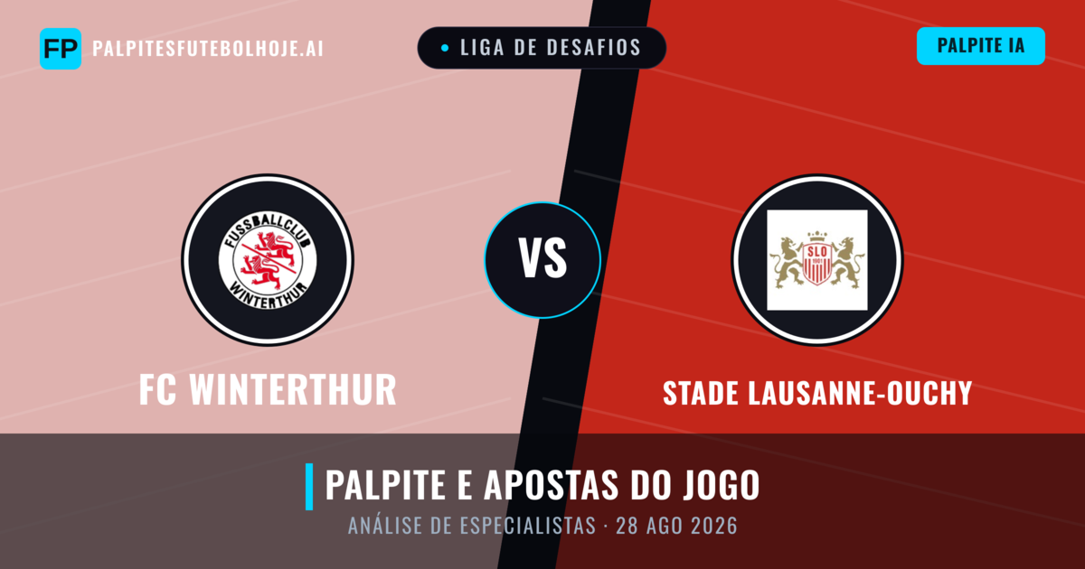FC Winterthur vs Stade Lausanne-Ouchy — prognóstico e prévia do jogo