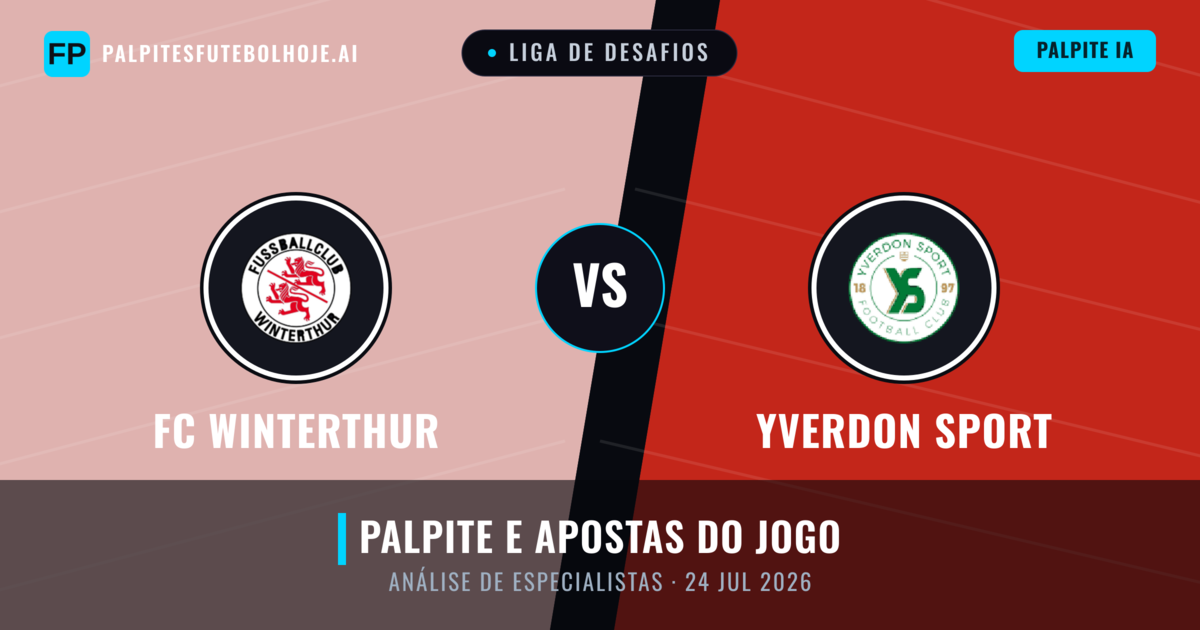 FC Winterthur vs Yverdon Sport — prognóstico e prévia do jogo