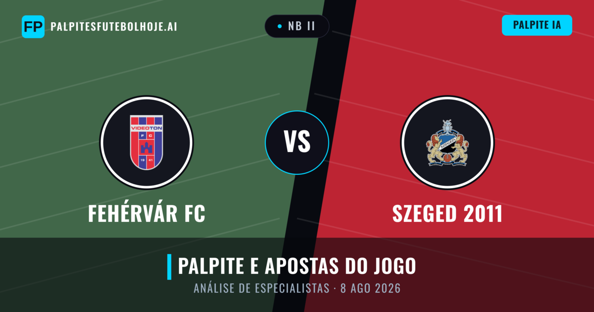 Fehérvár FC vs Szeged 2011 — prognóstico e prévia do jogo
