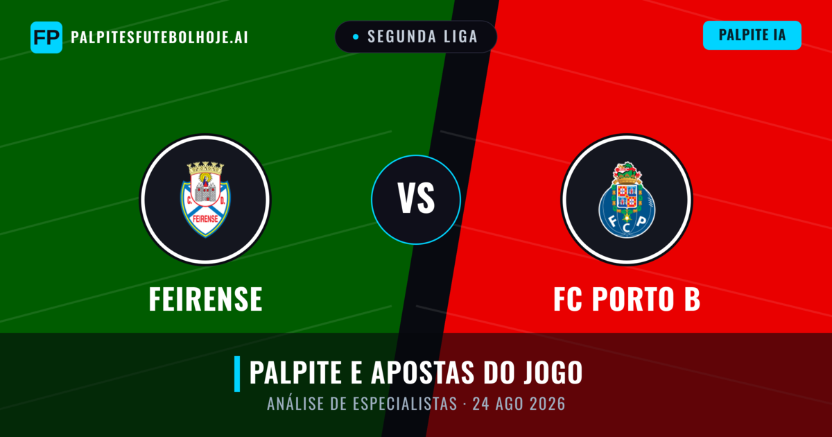 Feirense vs FC Porto B — prognóstico e prévia do jogo