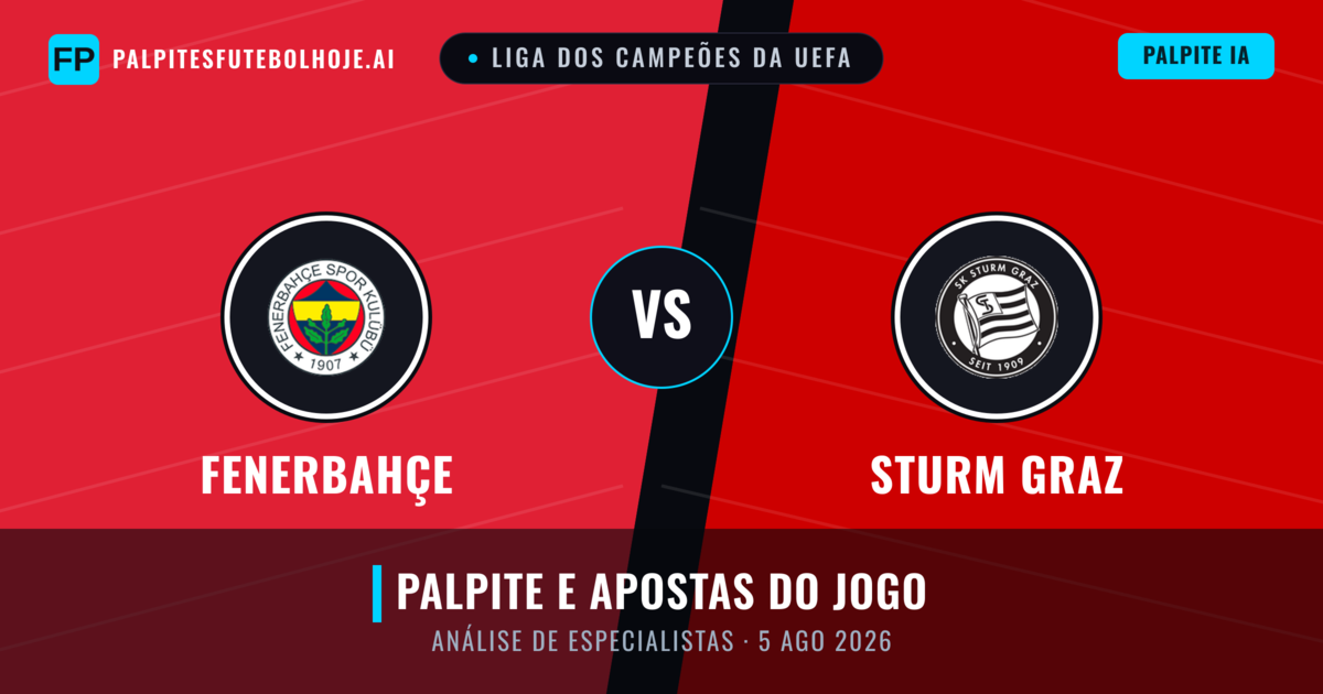 Fenerbahçe vs Sturm Graz — prognóstico e prévia do jogo