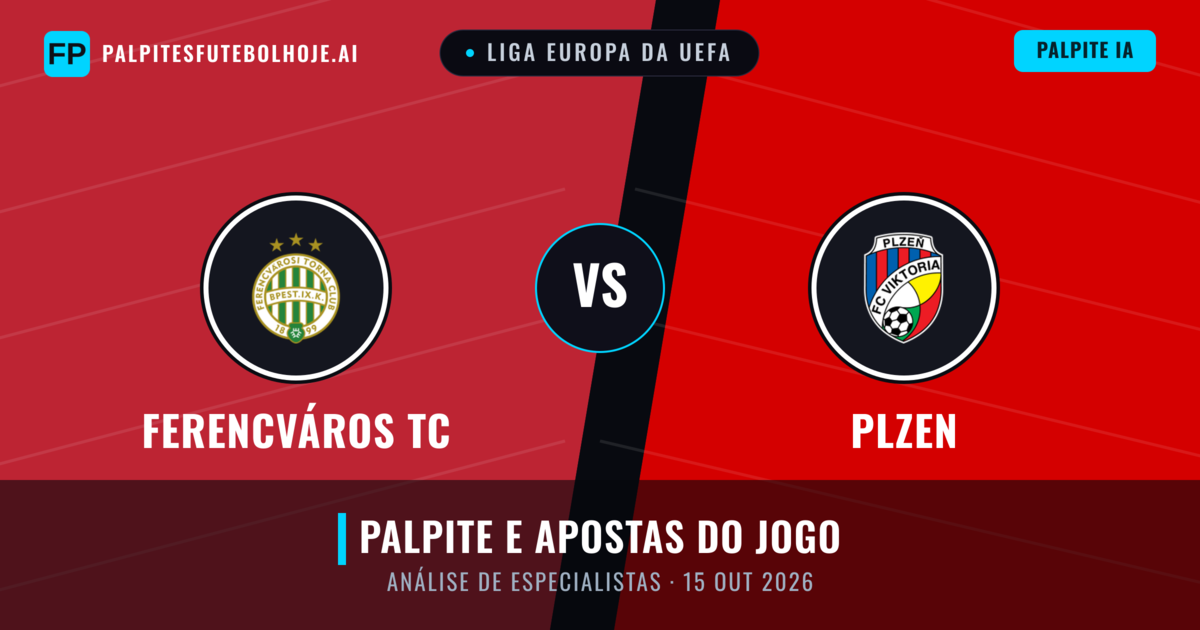 Ferencváros TC vs Plzen — prognóstico e prévia do jogo