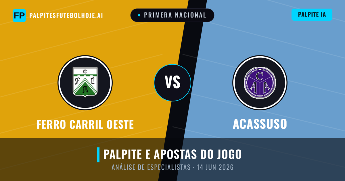 Ferro Carril Oeste vs Acassuso — prognóstico e prévia do jogo