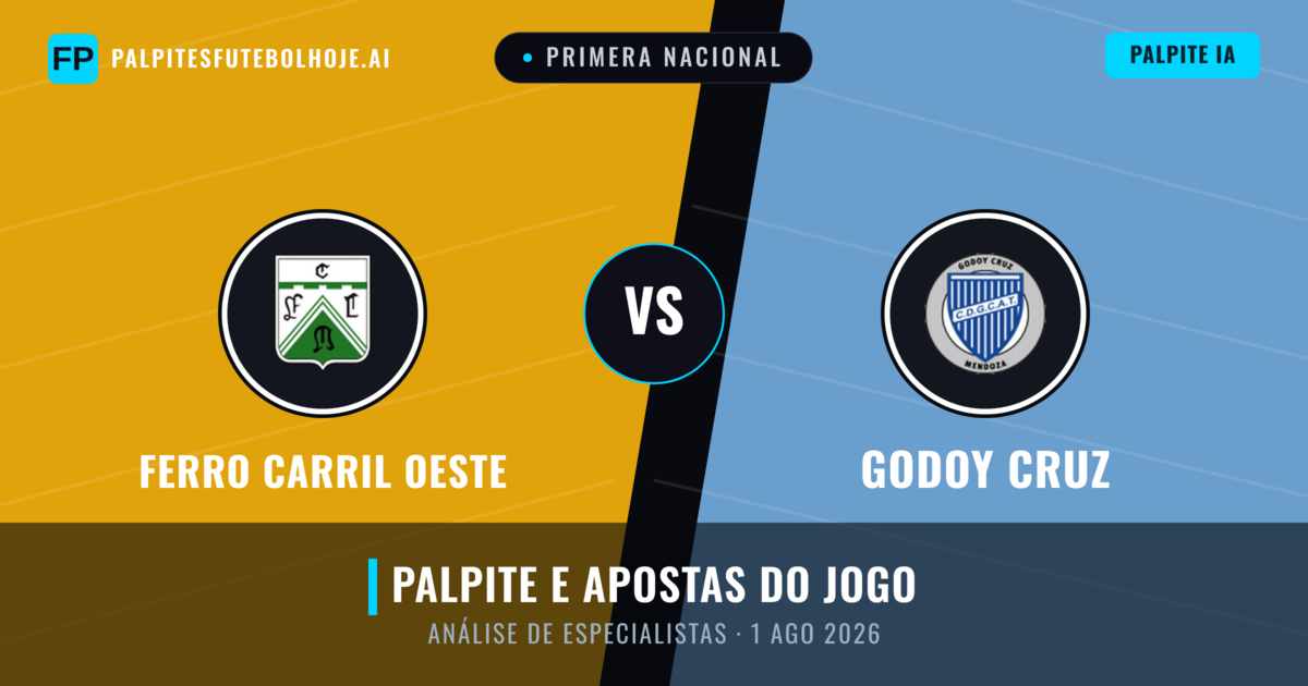Ferro Carril Oeste vs Godoy Cruz — prognóstico e prévia do jogo