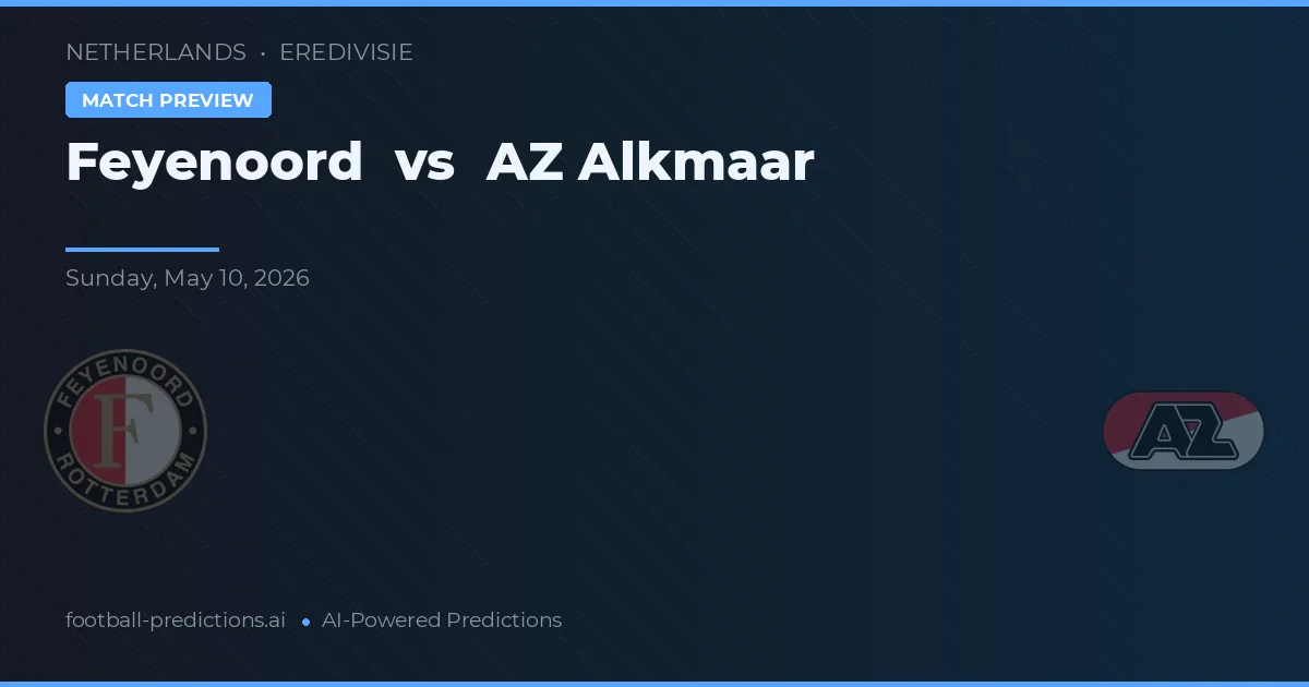 Feyenoord vs AZ Alkmaar — prognóstico e prévia do jogo