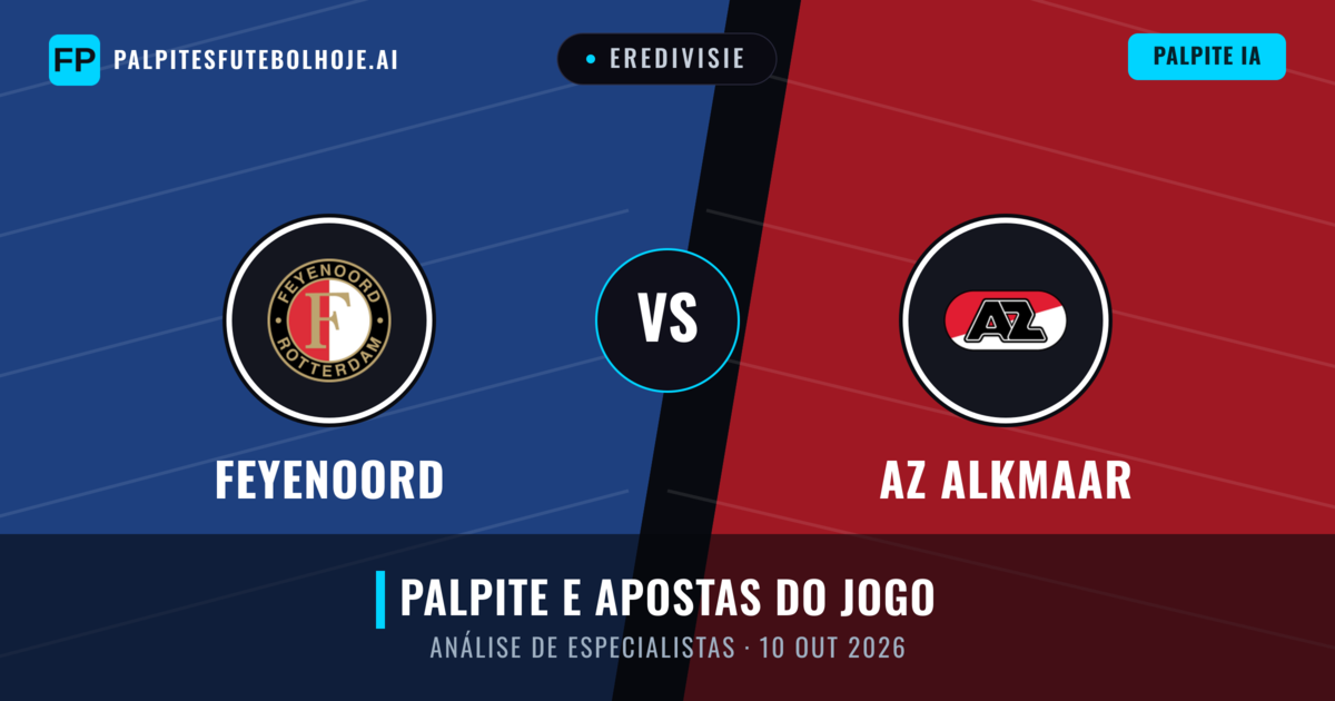 Feyenoord vs AZ Alkmaar — prognóstico e prévia do jogo