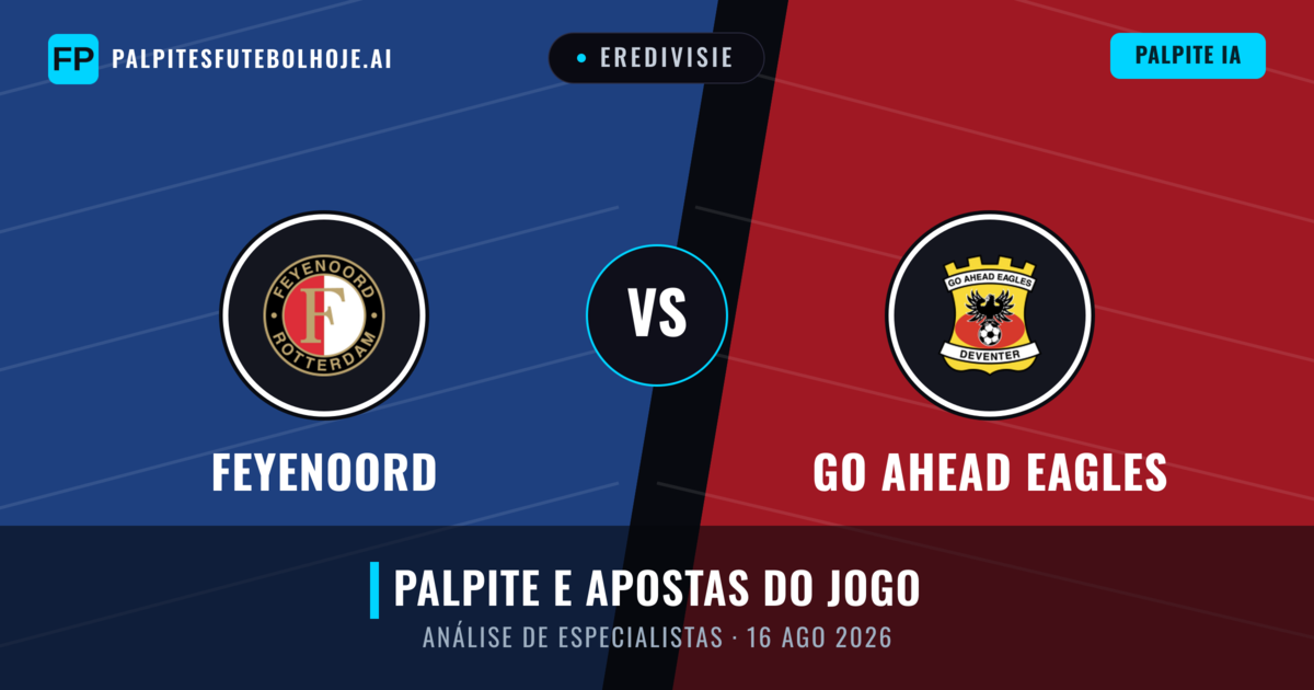 Feyenoord vs Go Ahead Eagles — prognóstico e prévia do jogo