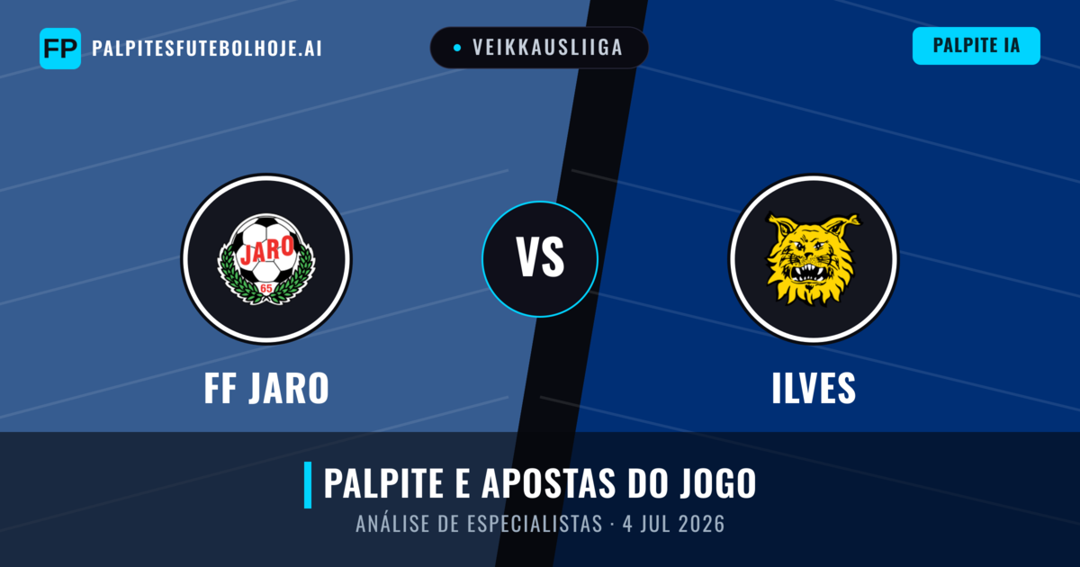 FF Jaro vs Ilves — prognóstico e prévia do jogo