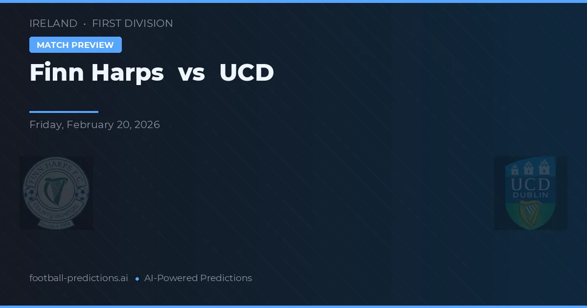Finn Harps vs UCD — prognóstico e prévia do jogo