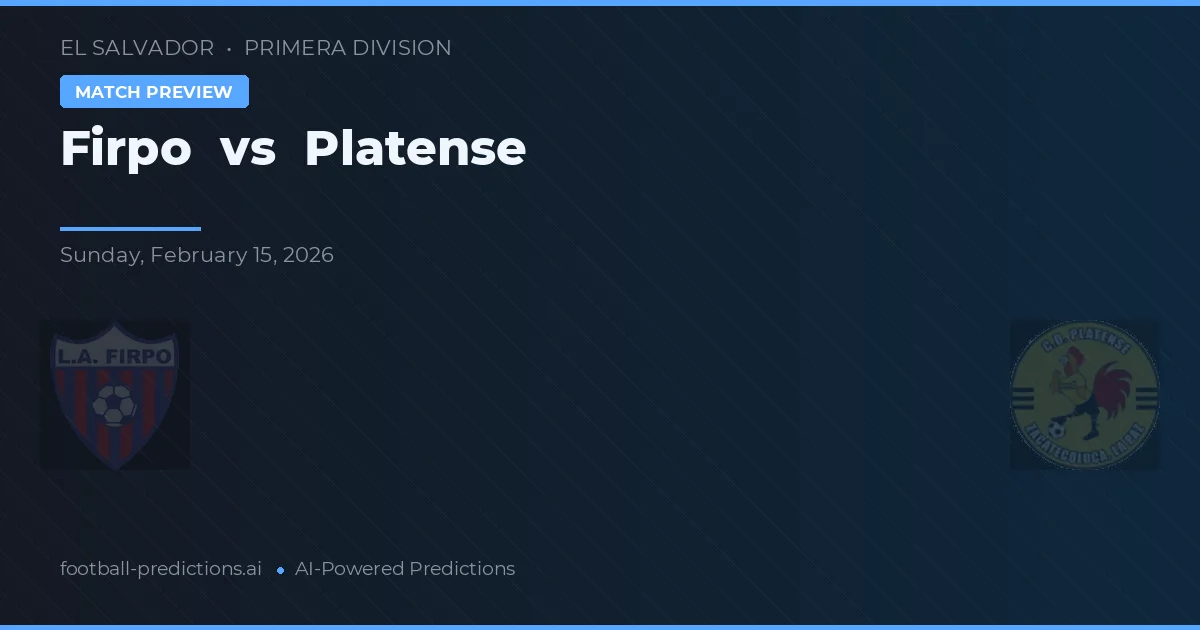 Firpo vs Platense — prognóstico e prévia do jogo