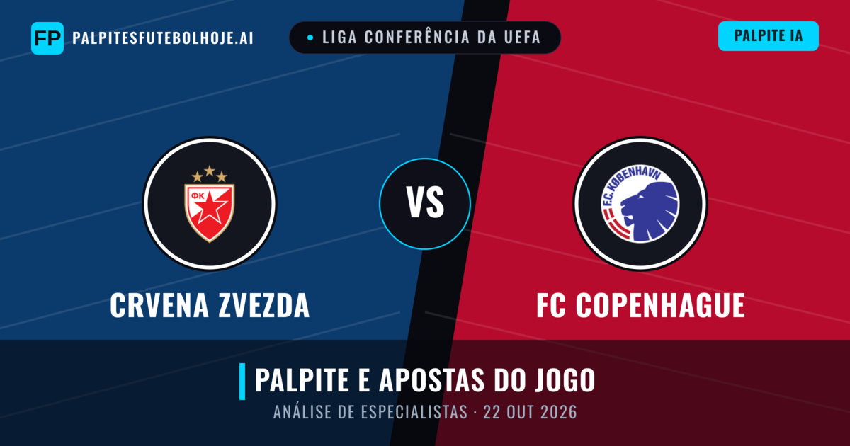 Crvena Zvezda vs FC Copenhague — prognóstico e prévia do jogo