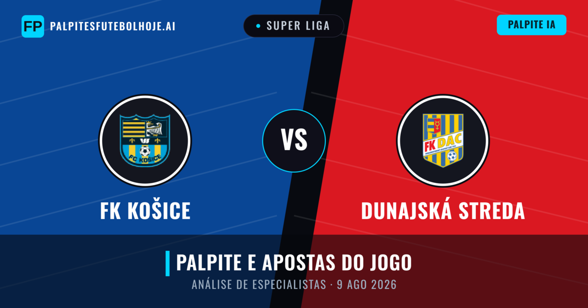 FK Košice vs Dunajská Streda — prognóstico e prévia do jogo