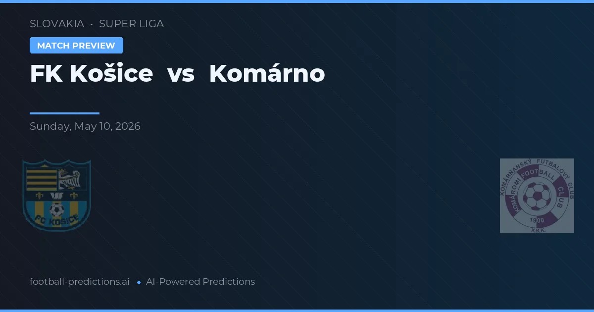FK Košice vs Koprivnica — prognóstico e prévia do jogo