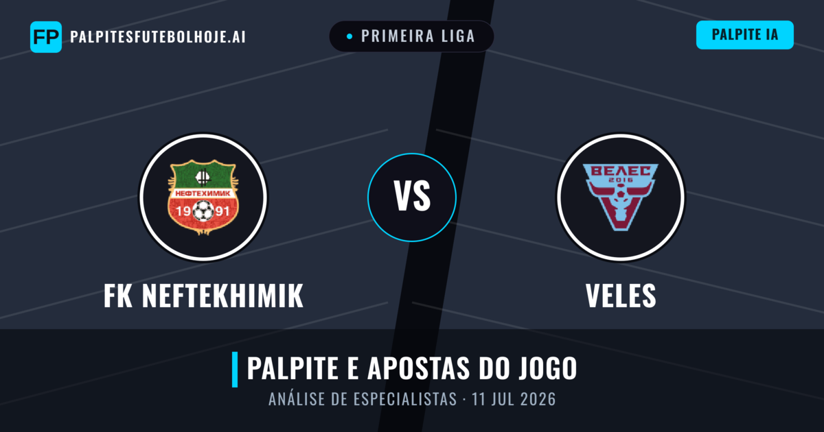 FK Neftekhimik vs Veles — prognóstico e prévia do jogo