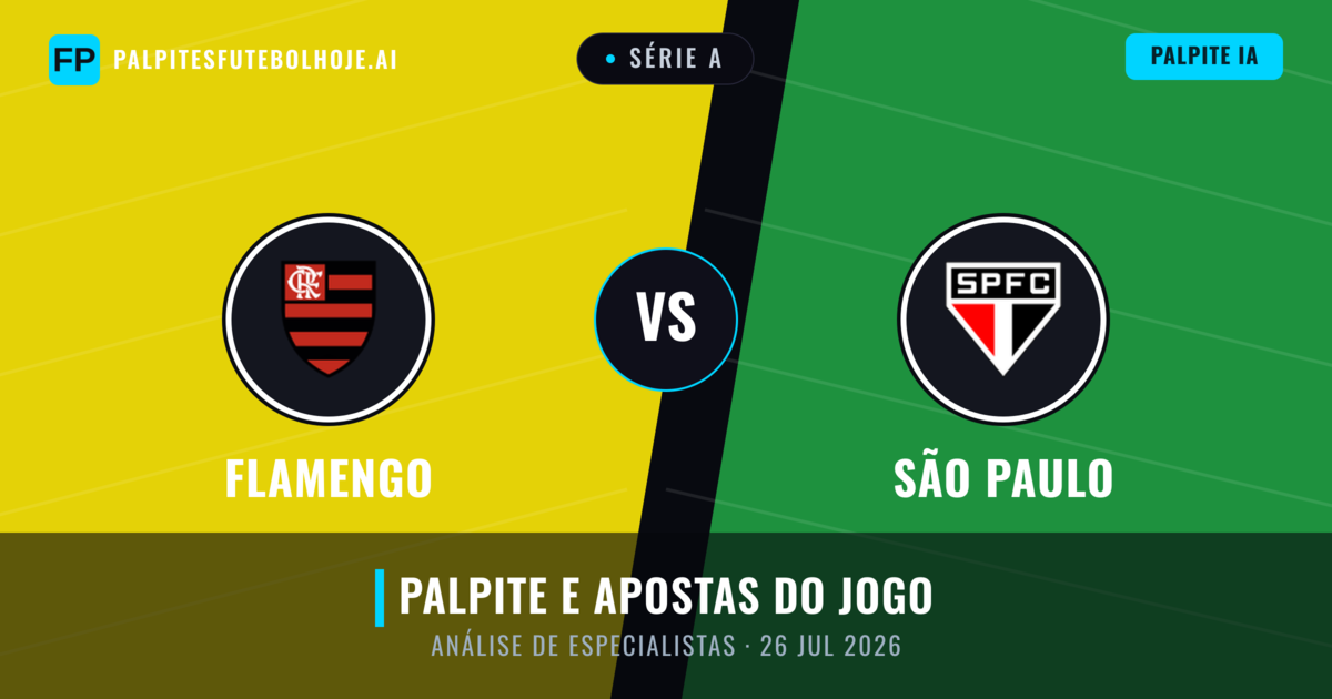 Flamengo vs São Paulo — prognóstico e prévia do jogo