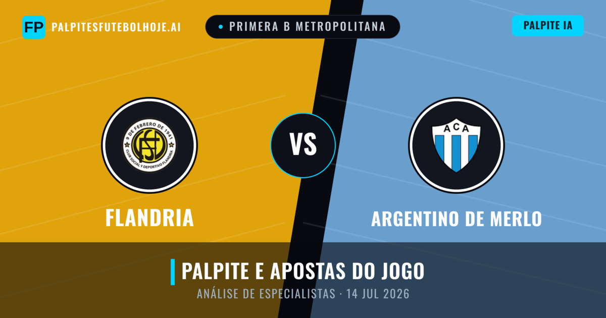 Flandria vs Argentino de Merlo — prognóstico e prévia do jogo