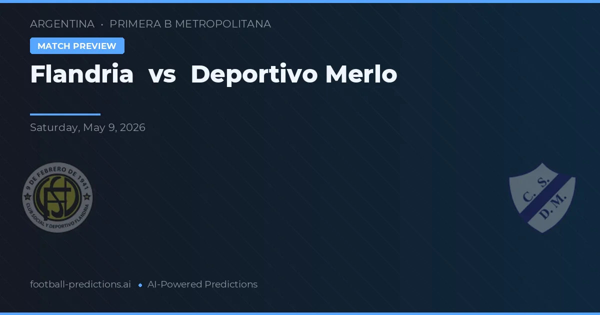 Flandria vs Deportivo Merlo — prognóstico e prévia do jogo