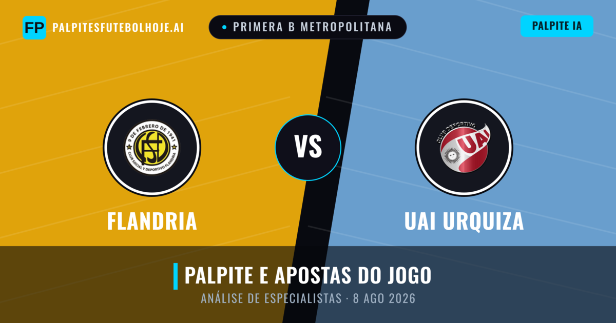 Flandria vs UAI Urquiza — prognóstico e prévia do jogo