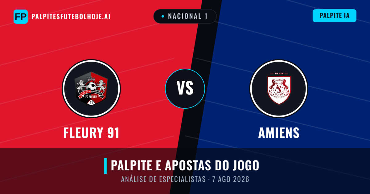 Fleury 91 vs Amiens — prognóstico e prévia do jogo