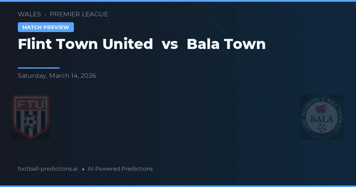 Flint Town United vs Bala Town — prognóstico e prévia do jogo