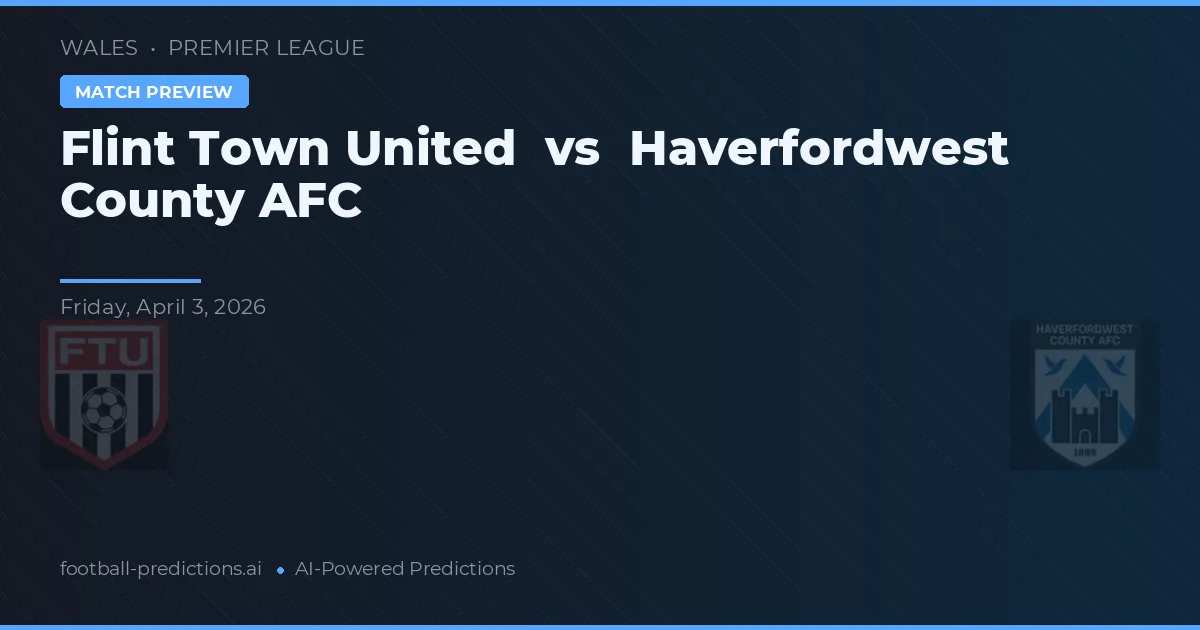 Flint Town United vs Haverfordwest County AFC — prognóstico e prévia do jogo