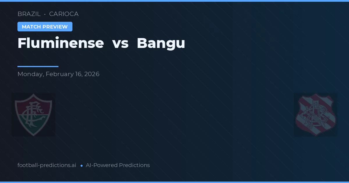 Fluminense vs Bangu — prognóstico e prévia do jogo