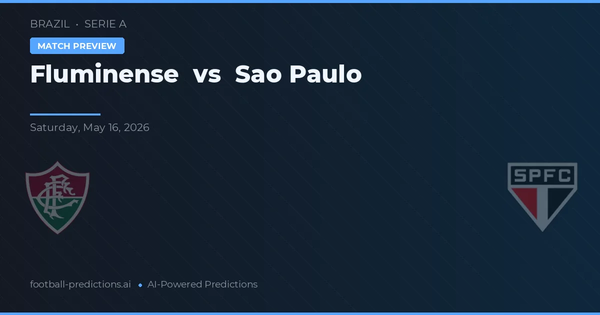 Fluminense vs São Paulo — prognóstico e prévia do jogo