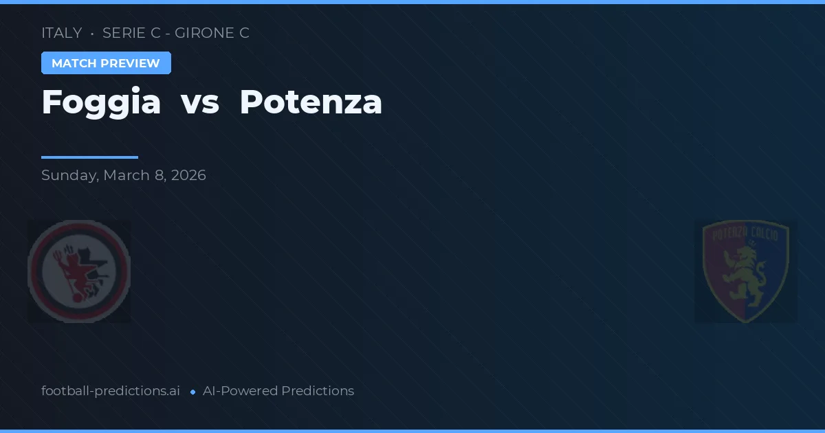 Foggia vs Potenza — prognóstico e prévia do jogo