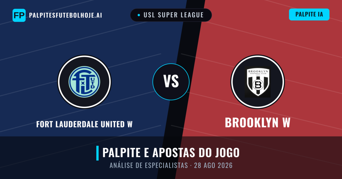 Fort Lauderdale United W vs Brooklyn W — prognóstico e prévia do jogo
