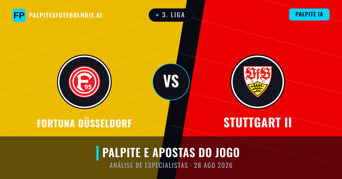 Fortuna Düsseldorf vs Stuttgart II — prognóstico e prévia do jogo