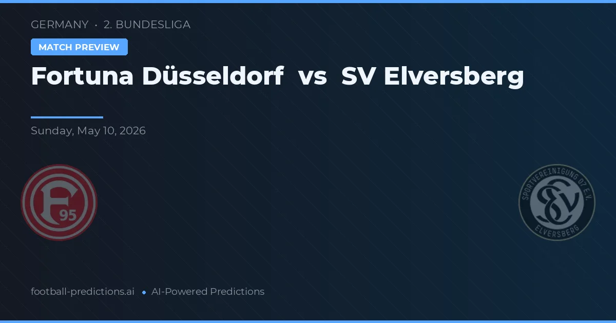 Fortuna Düsseldorf vs SV Elversberg — prognóstico e prévia do jogo