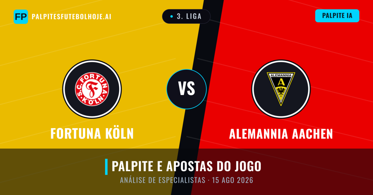 Fortuna Köln vs Alemannia Aachen — prognóstico e prévia do jogo