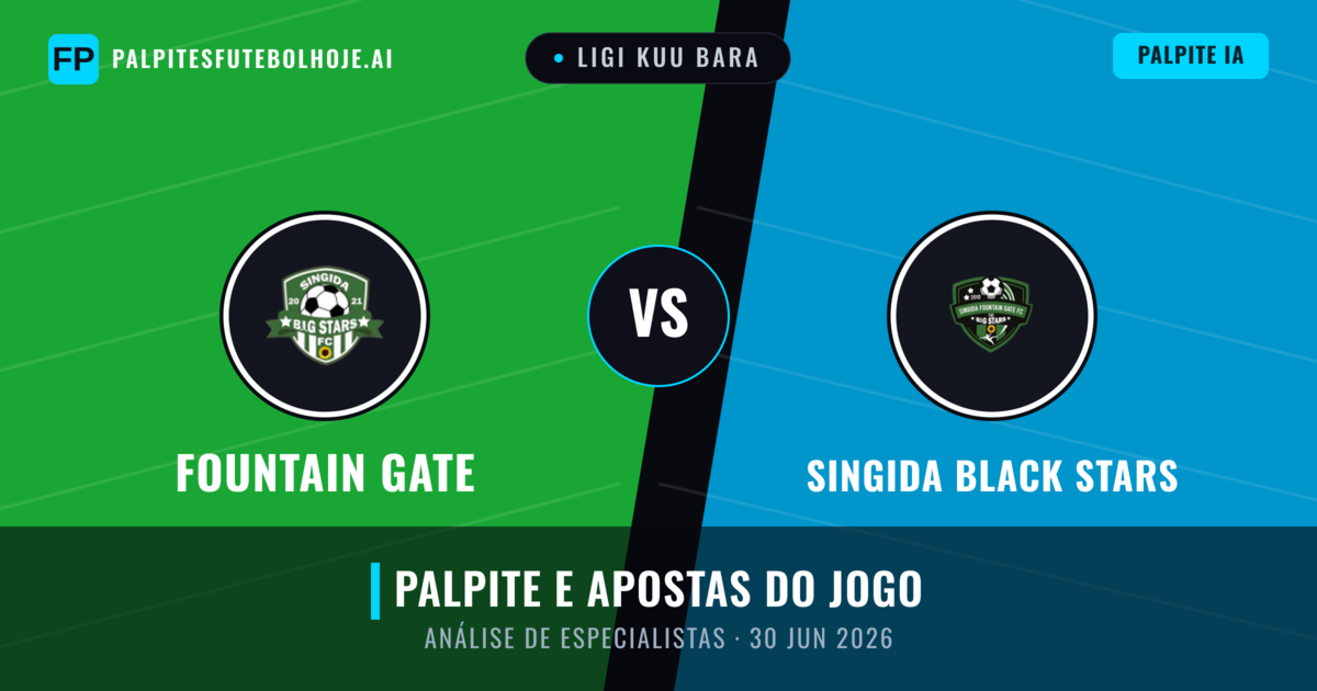 Fountain Gate vs Singida Black Stars — prognóstico e prévia do jogo