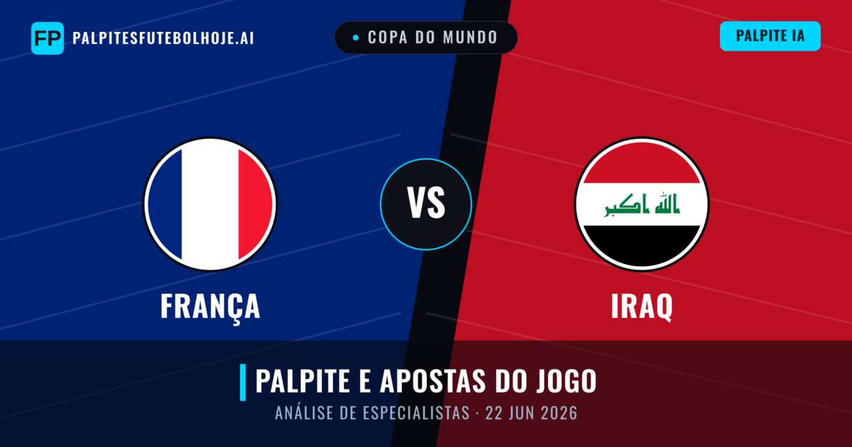 França vs Iraq — prognóstico e prévia do jogo