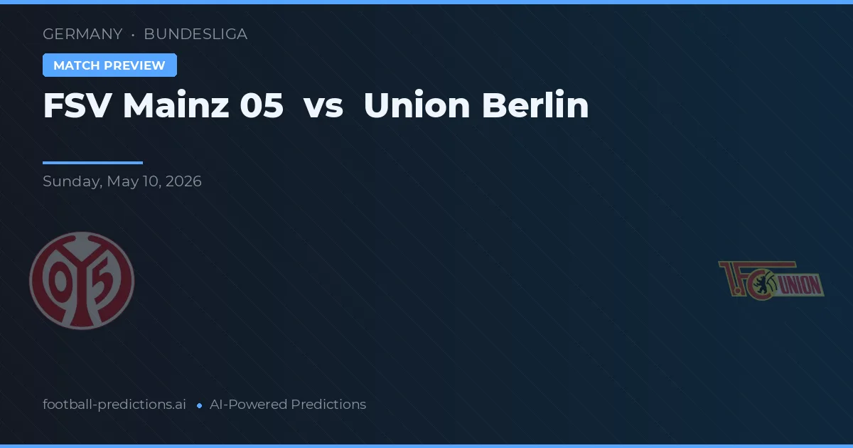 FSV Mainz 05 vs Union Berlin — prognóstico e prévia do jogo