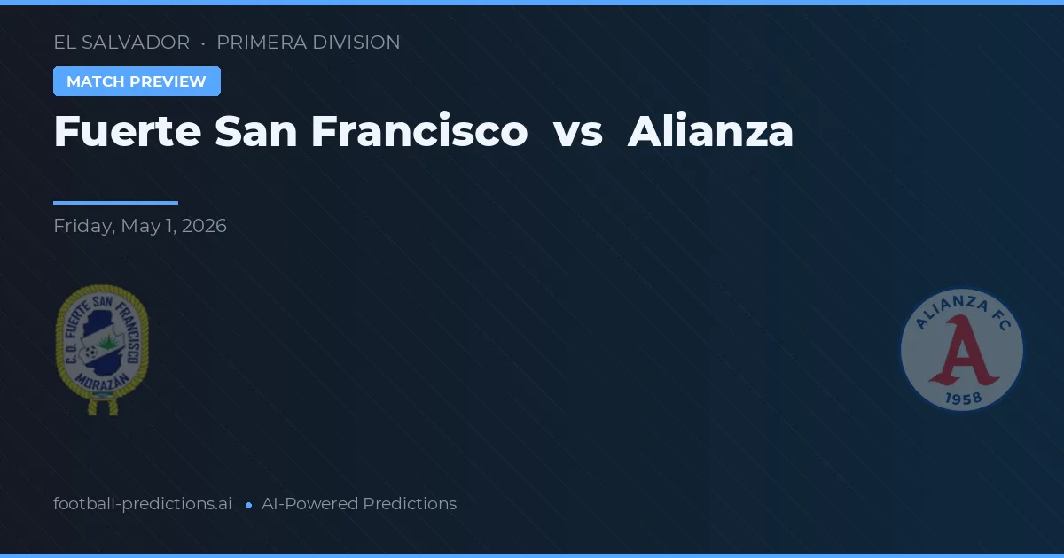 Forte São Francisco vs Alianza — prognóstico e prévia do jogo