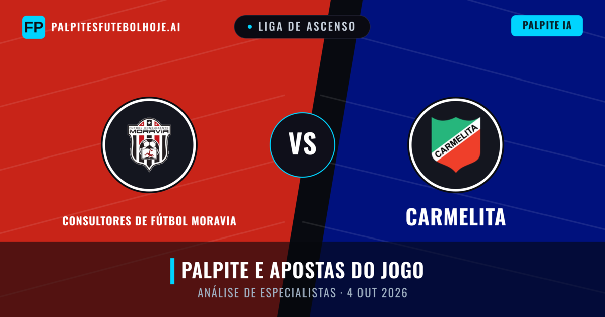 Consultores de Fútbol Moravia vs Carmelita — prognóstico e prévia do jogo