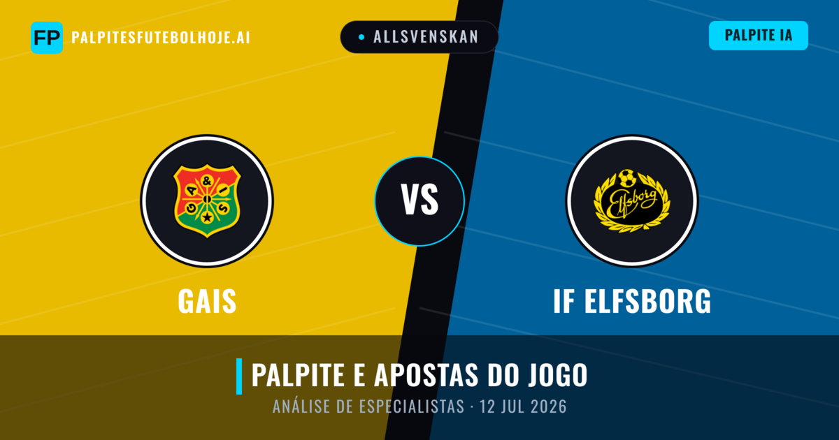 Gais vs IF Elfsborg — prognóstico e prévia do jogo