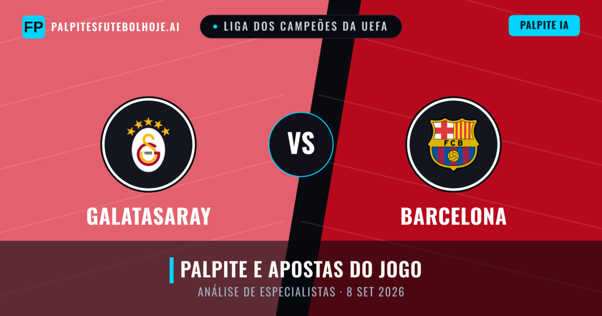 Galatasaray vs Barcelona — prognóstico e prévia do jogo