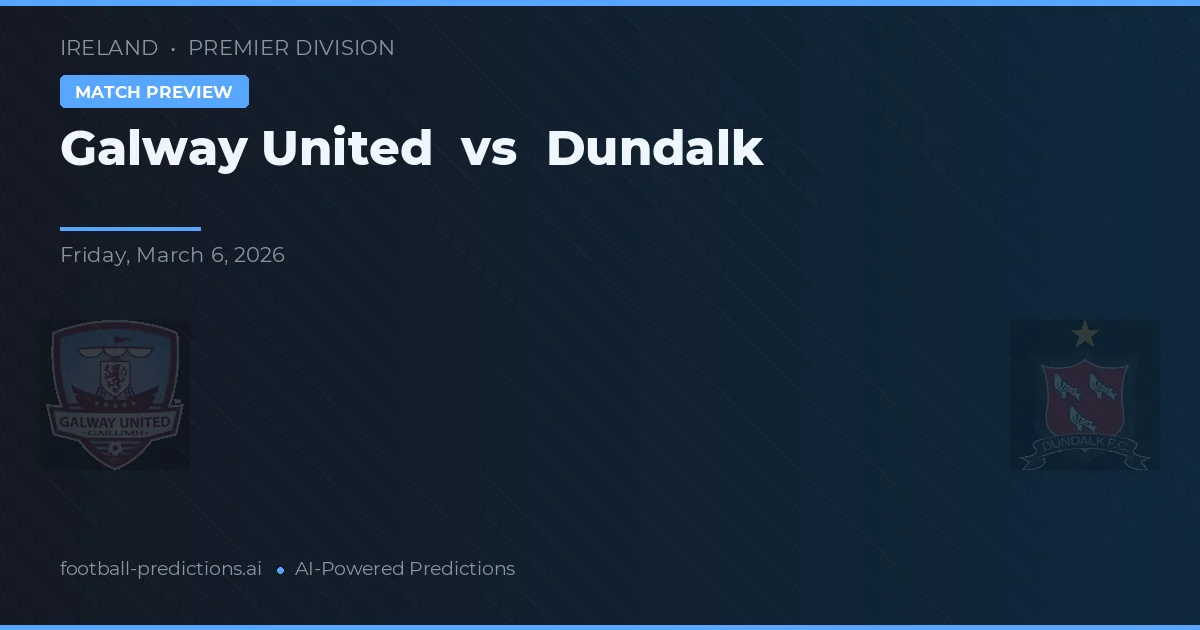 Galway United vs Dundalk — prognóstico e prévia do jogo