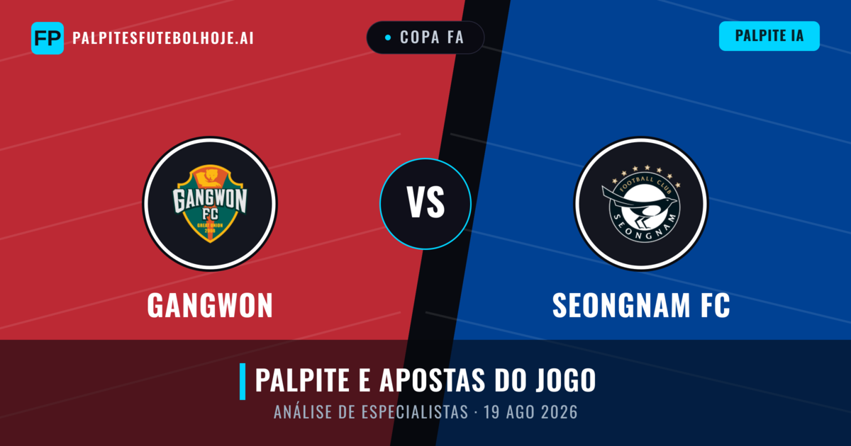Gangwon vs Seongnam FC — prognóstico e prévia do jogo