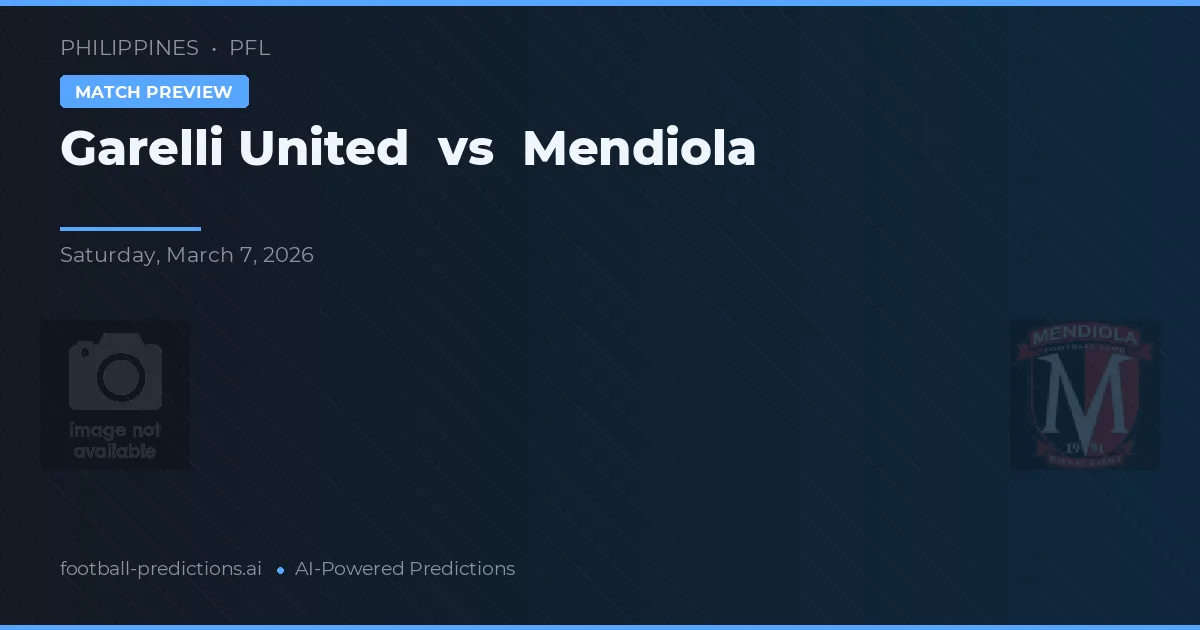 Garelli United vs Mendiola — prognóstico e prévia do jogo