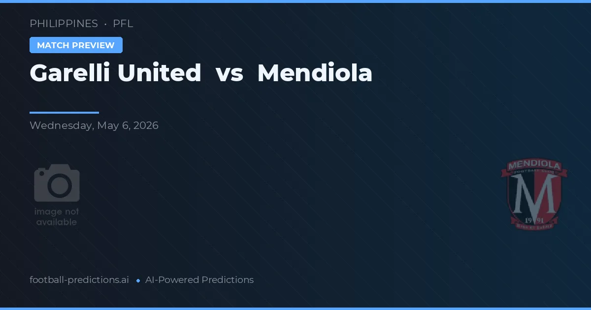 Garelli United vs Mendiola — prognóstico e prévia do jogo