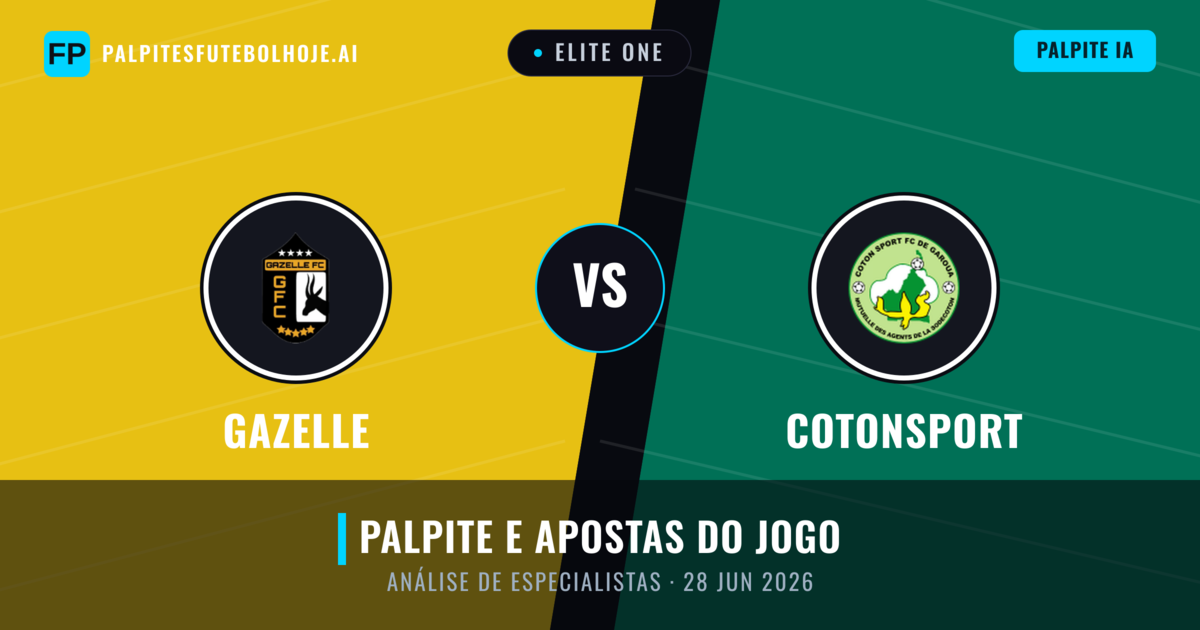Gazelle vs Cotonsport — prognóstico e prévia do jogo