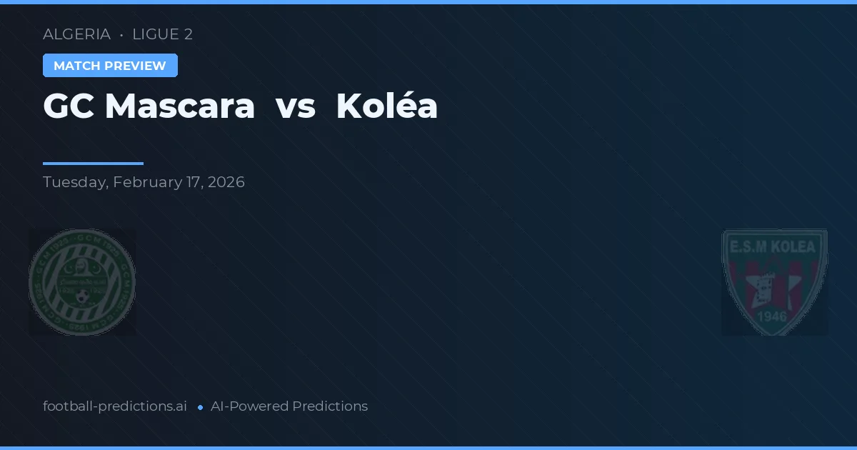 GC Mascara vs Koléa — prognóstico e prévia do jogo